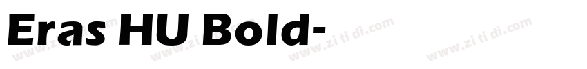 Eras HU Bold字体转换